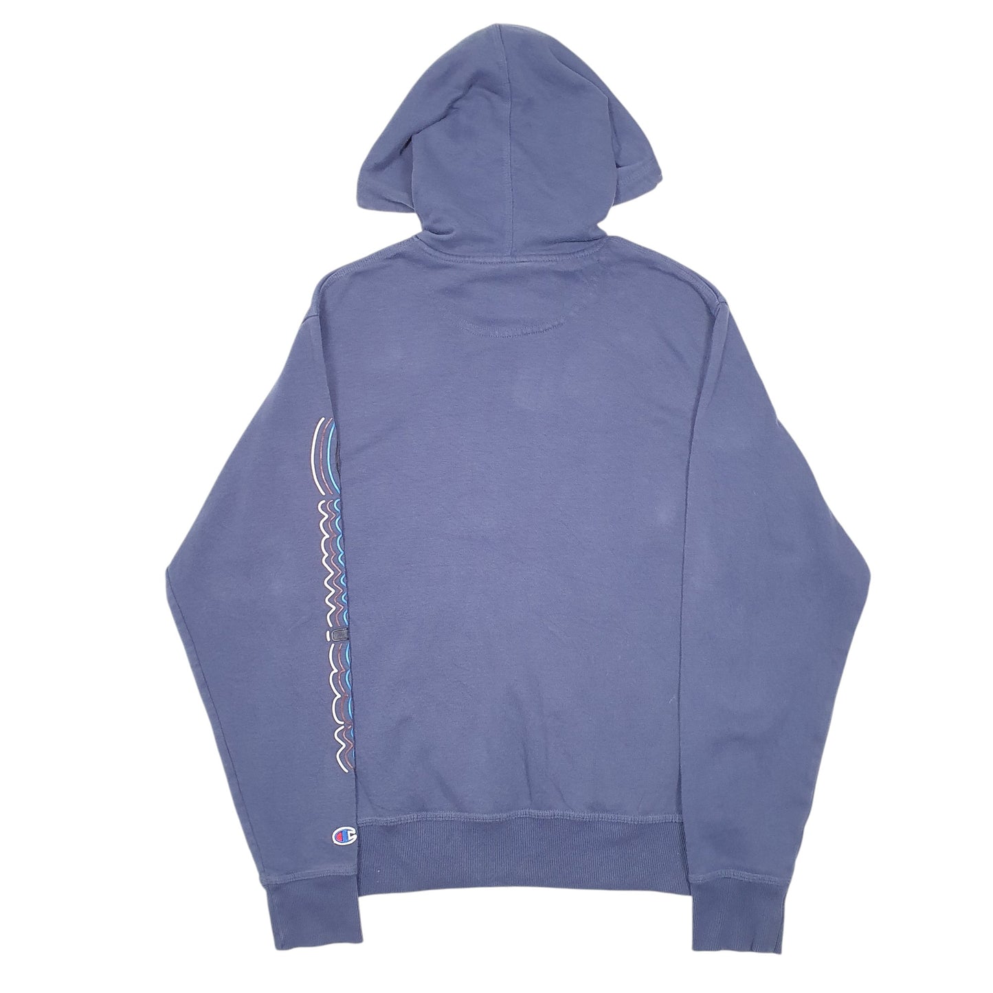 Mens Navy Champion Script Hoodie Jumper