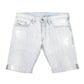 Mens Blue Diesel Slim Jorts Jean Distressed Denim Shorts