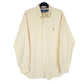 Mens Yellow Ralph Lauren Oxford Long Sleeve Shirt