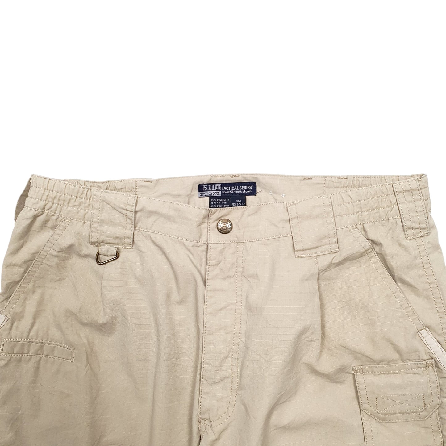 Mens Beige 5.11 Tactical  Cargo Trousers