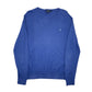 Mens Blue Polo Ralph Lauren Slim Fit Crewneck Jumper