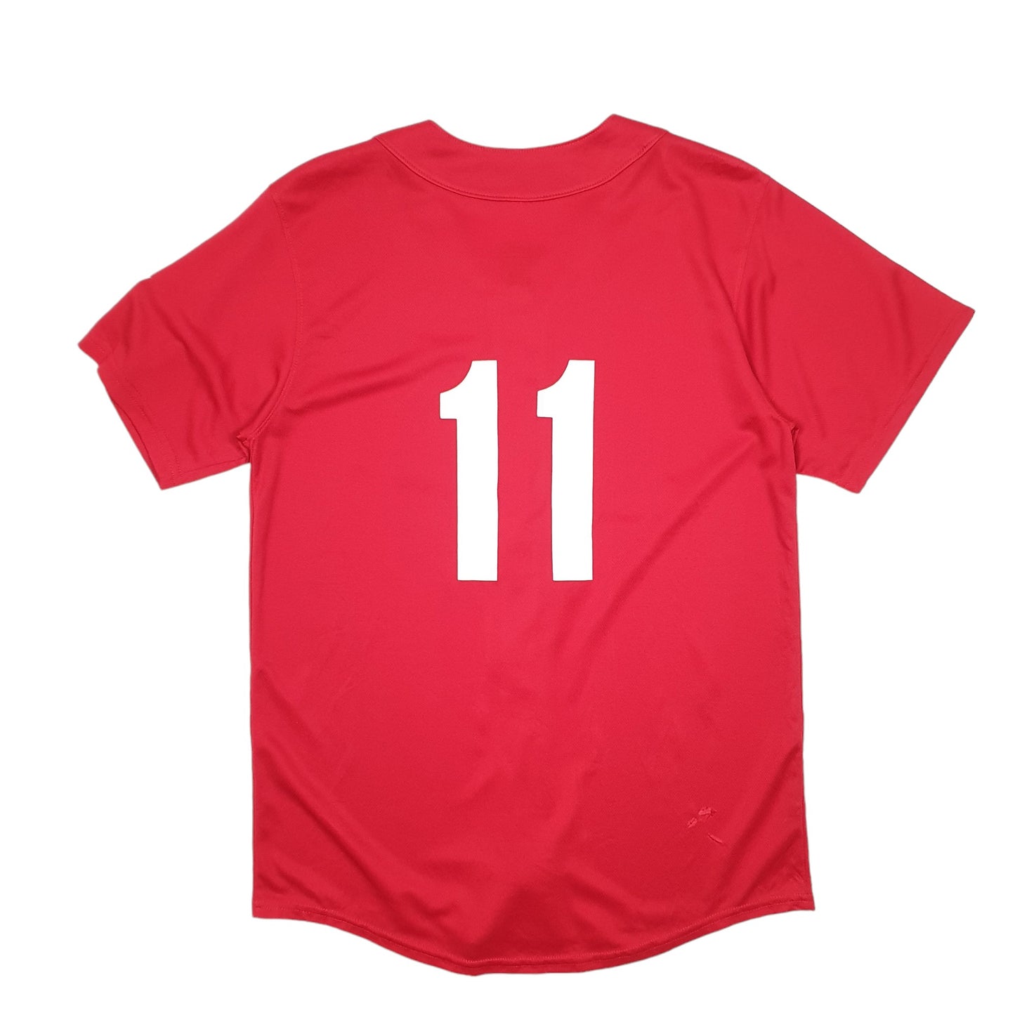 Mens Red Augusta Sportswear Baseball Jersey Lincoln Glen Little League USA Short Sleeve T Shirt