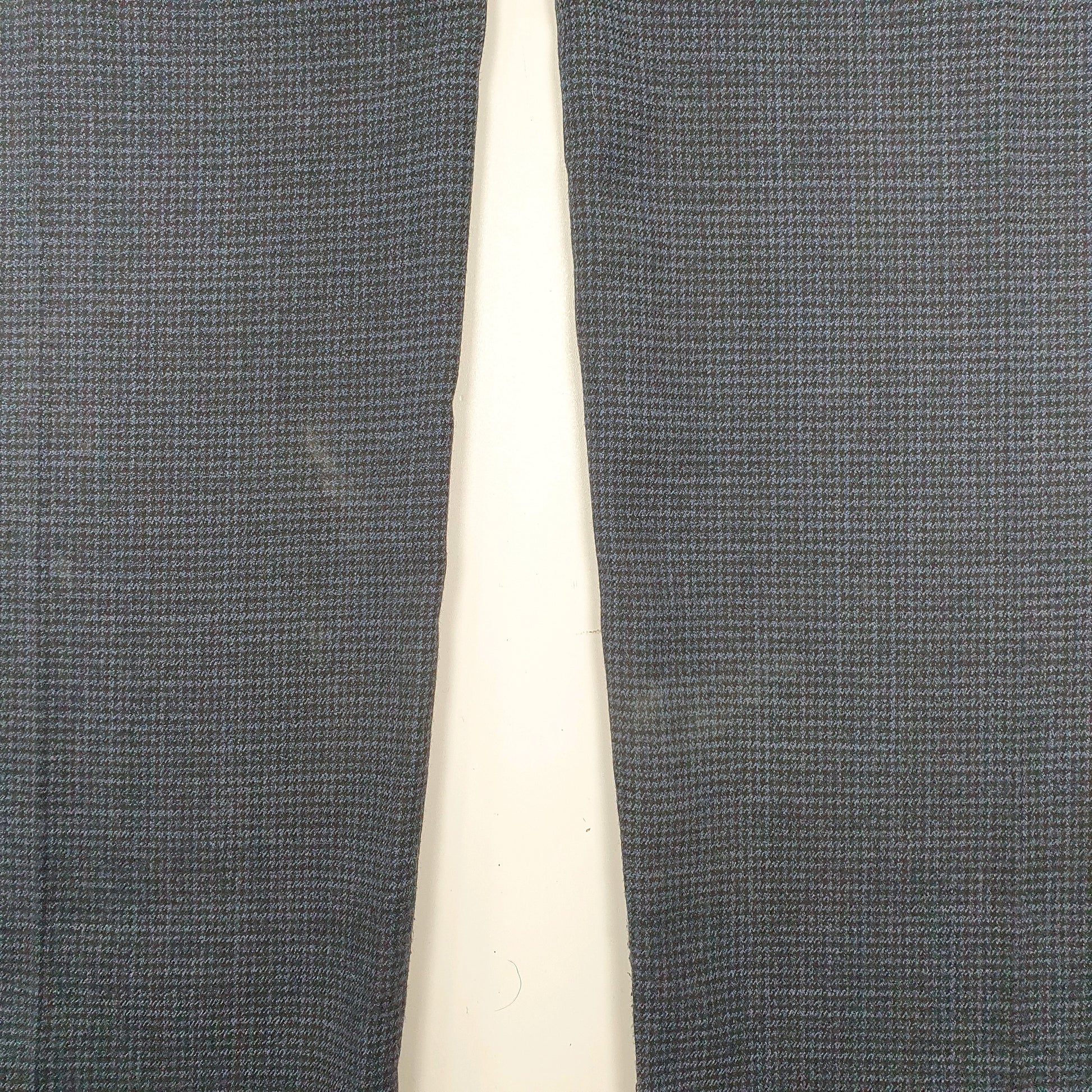 Mens Navy Moss Bros Houndstooth Formal Trousers