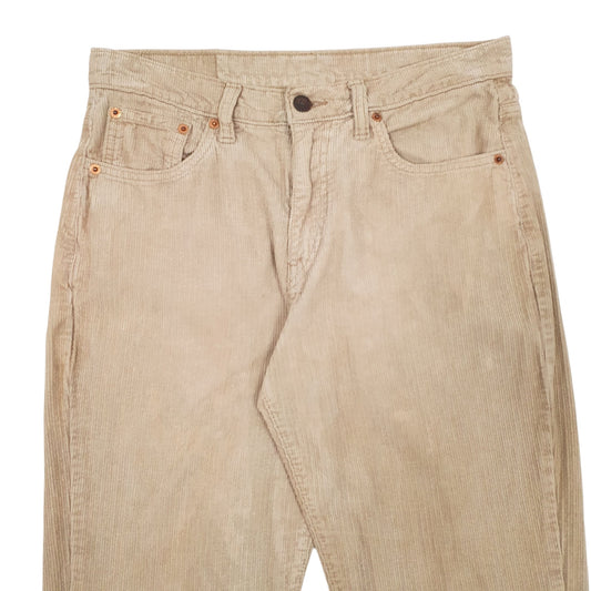 Mens Beige Levis  Corduroy Trousers