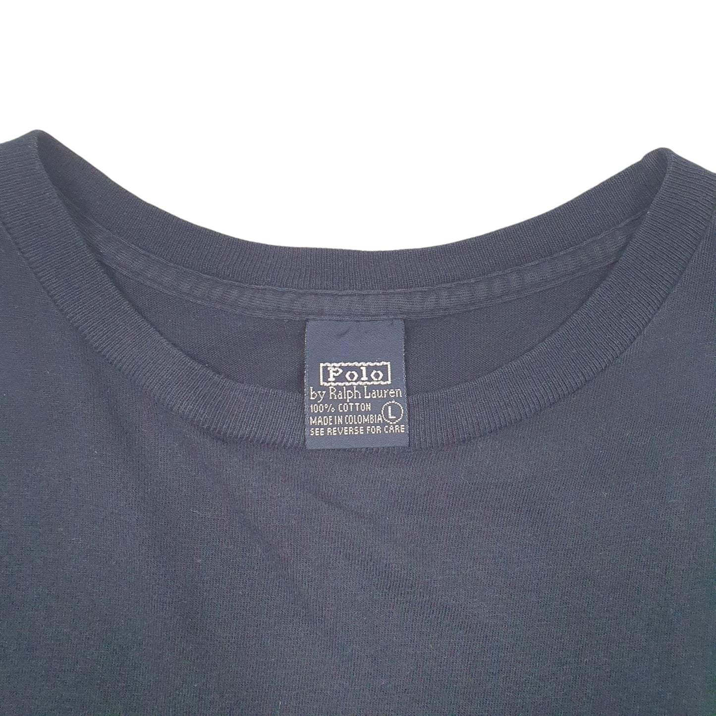 Mens Navy Polo Ralph Lauren Vintage Pocket Short Sleeve T Shirt