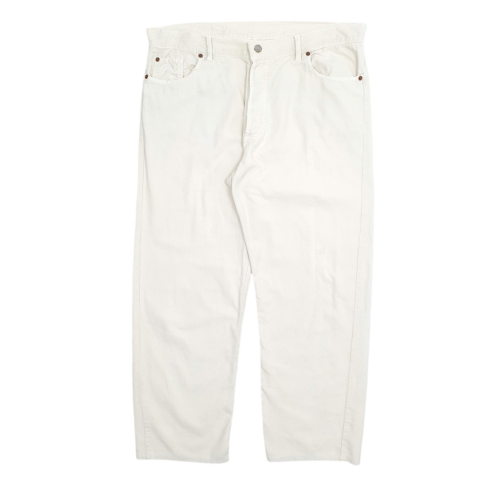 Mens Cream Levis  Corduroy Trousers