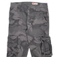 Mens Grey Wrangler Taper Camo Cargo Trousers