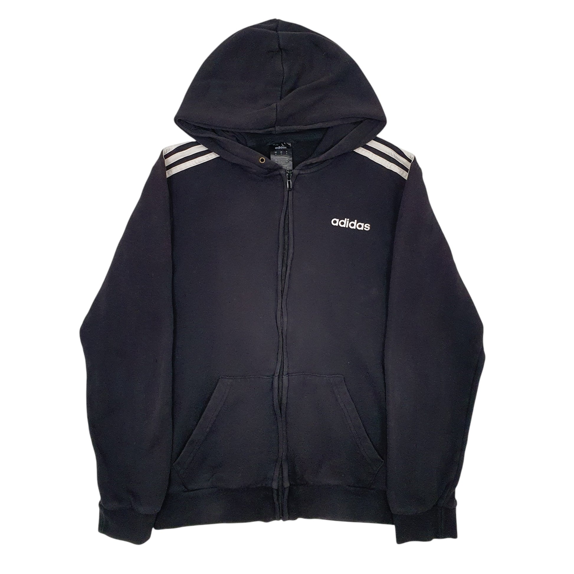 Womens Black Adidas  Full Zip Jumper