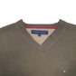 Mens Khaki Tommy Hilfiger Knit Crewneck Jumper