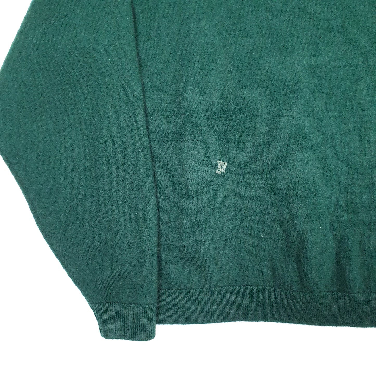 Womens Green Pendleton Virgin Wool Made in USA Crewneck Jumper