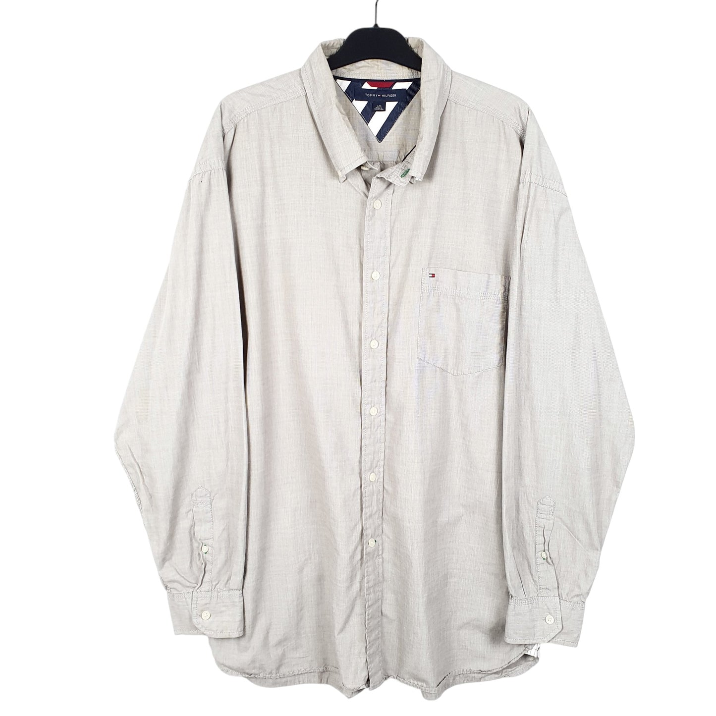 Mens Beige Tommy Hilfiger  Long Sleeve Shirt