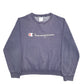Mens Blue Champion Spellout Crewneck Jumper