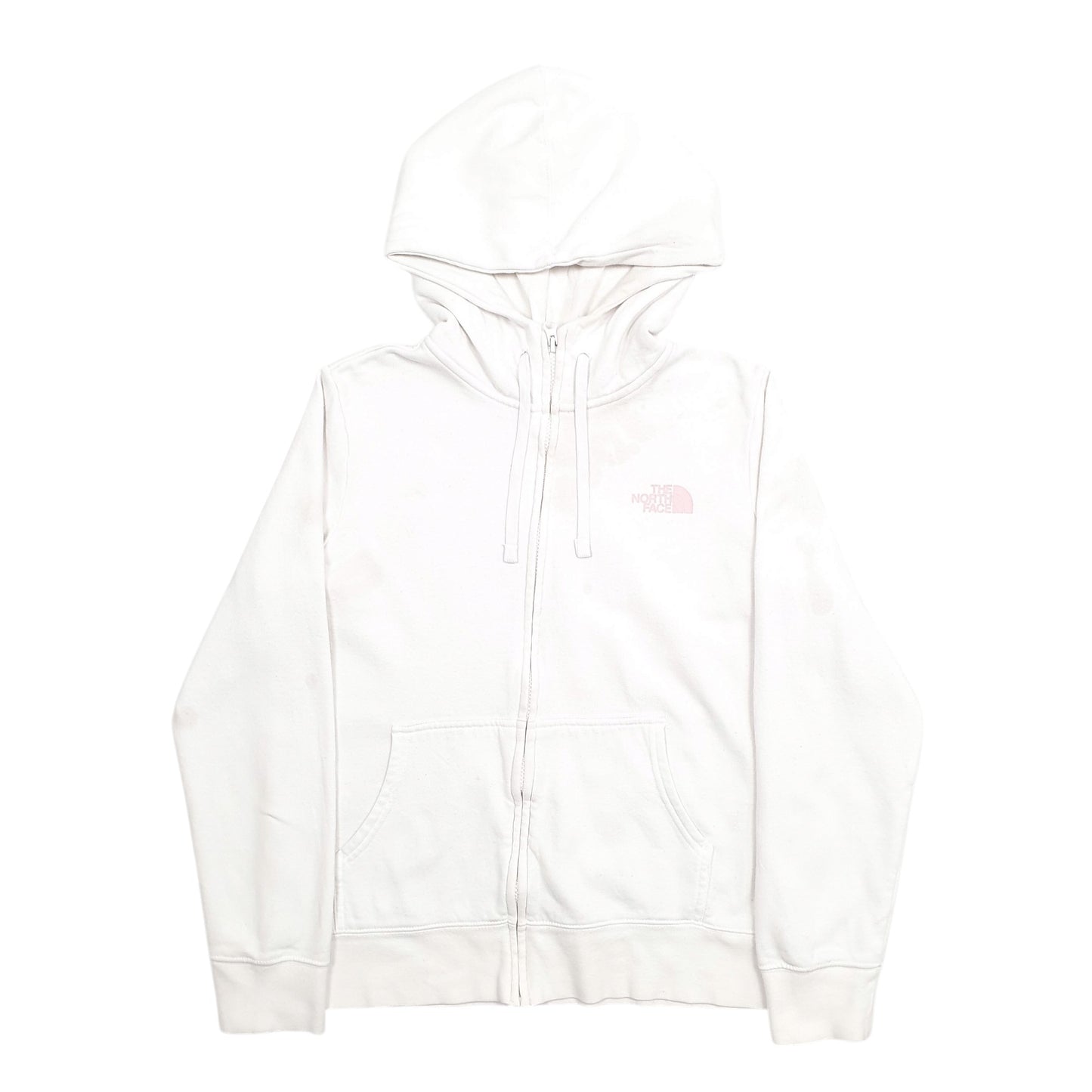 Womens White The North Face Spellout Full Zip Jumper