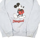Mens Blue Disney Vintage Raglan Disneyland Mickey Mouse Crewneck Jumper
