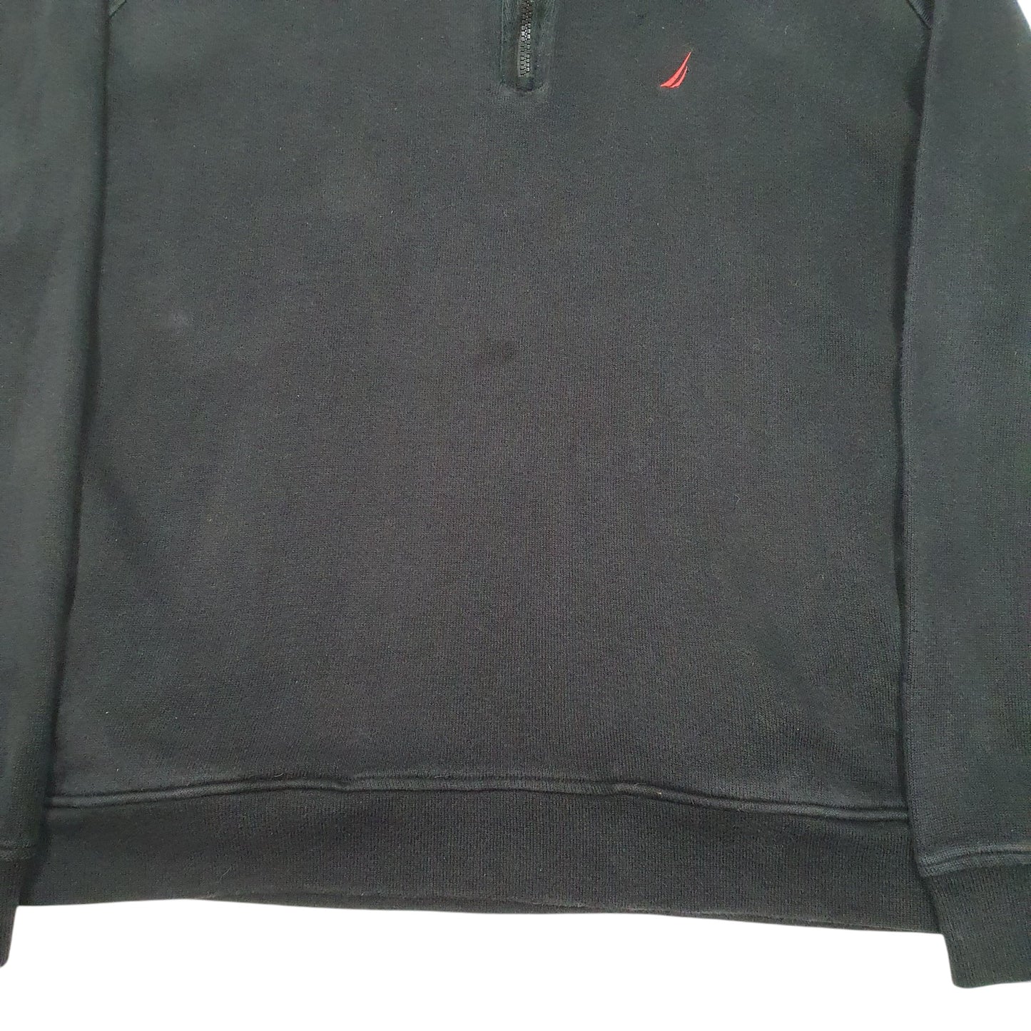 Mens Black Nautica  Quarter Zip Jumper