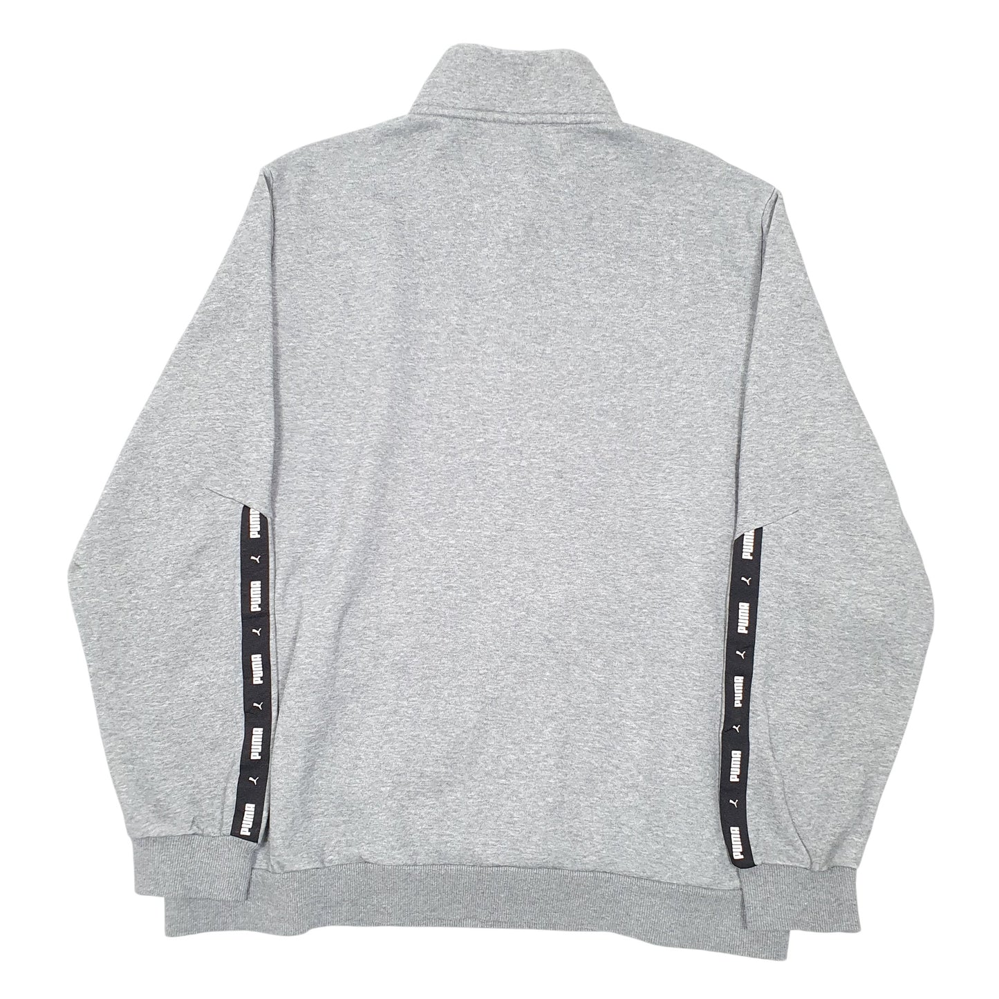 Mens Grey Puma  Quarter Zip Jumper