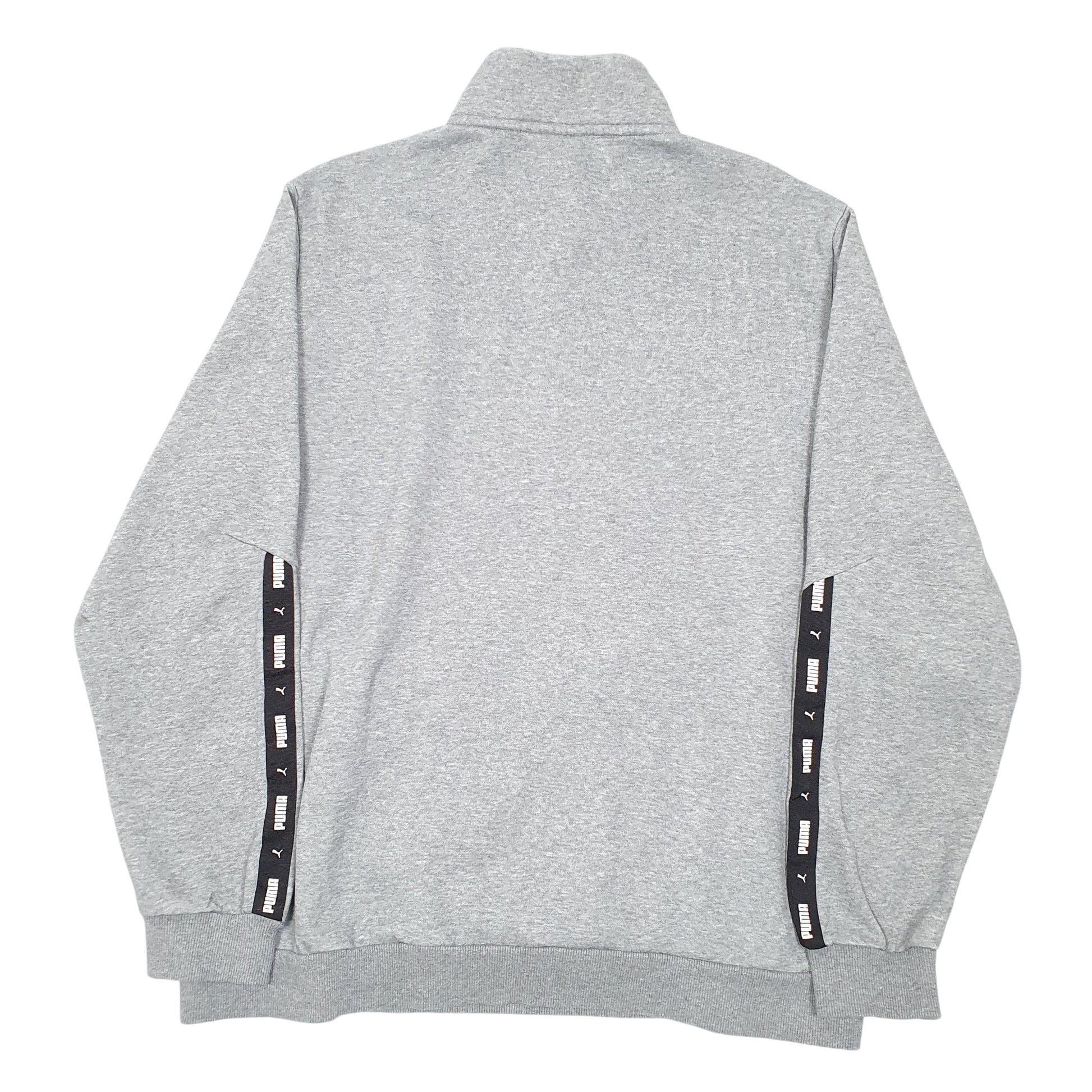 Mens Grey Puma  Quarter Zip Jumper