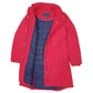 Womens Red Tommy Hilfiger Longline Trench  Coat