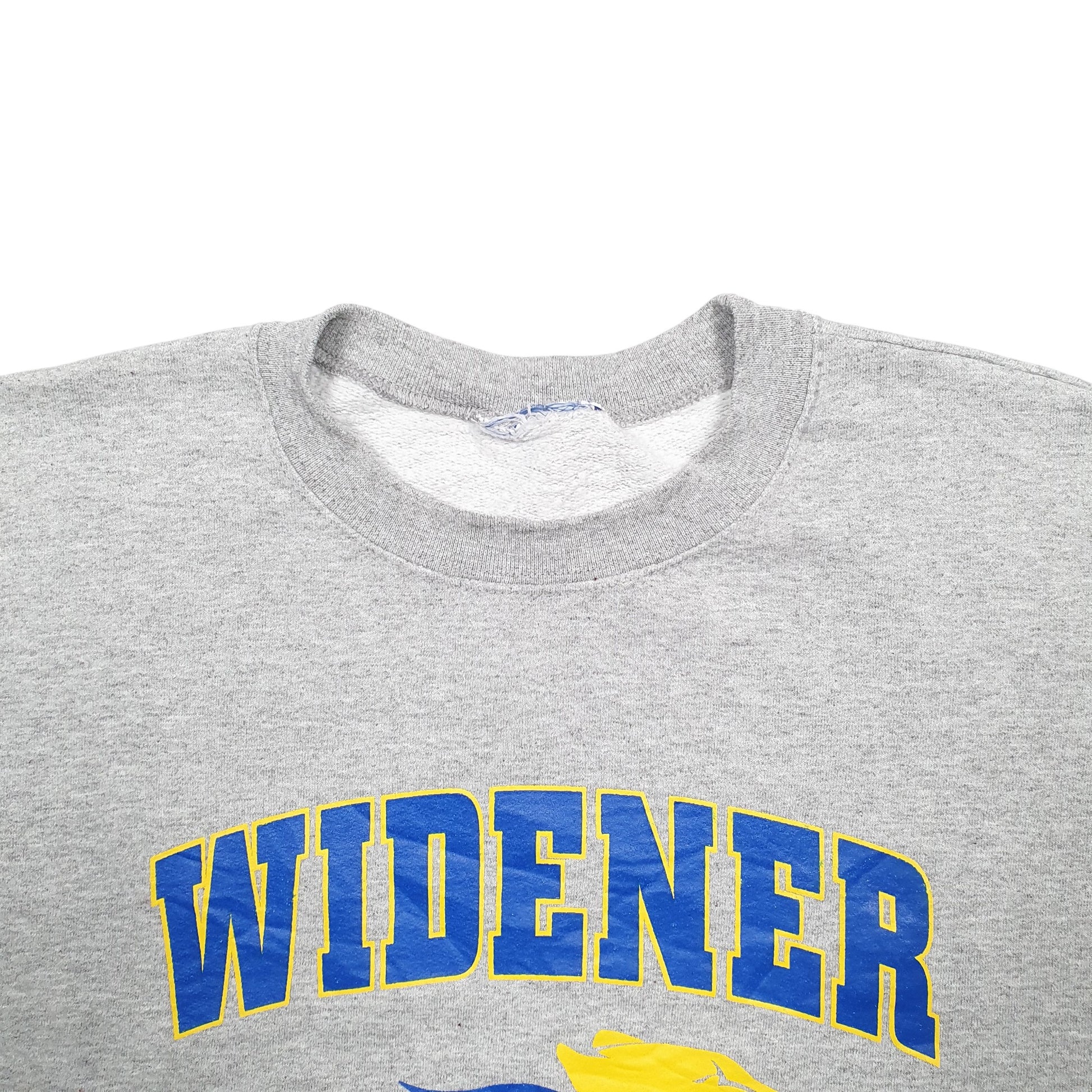 Mens Grey Champion Widened USA College Sports Spellout Crewneck Jumper