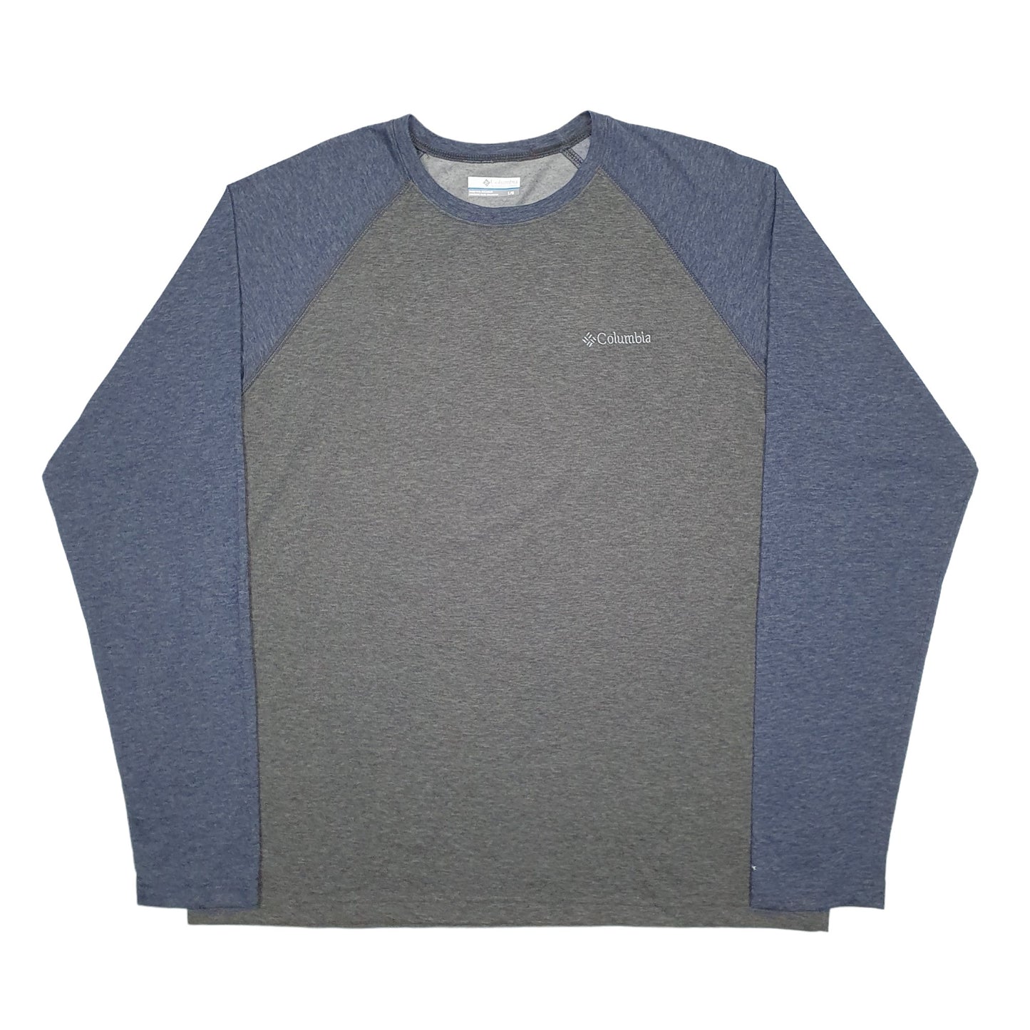 Mens Grey Columbia Sportswear  Long Sleeve T Shirt