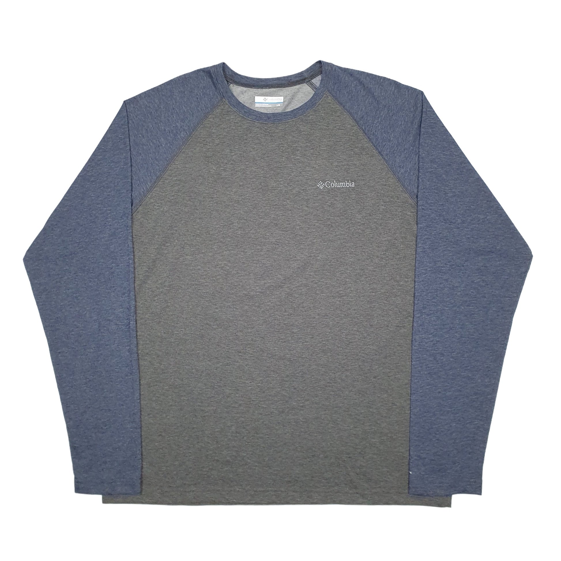 Mens Grey Columbia Sportswear  Long Sleeve T Shirt