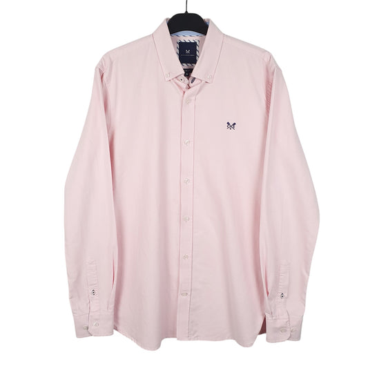 Mens Pink Crew Clothing Company  Long Sleeve Shirt