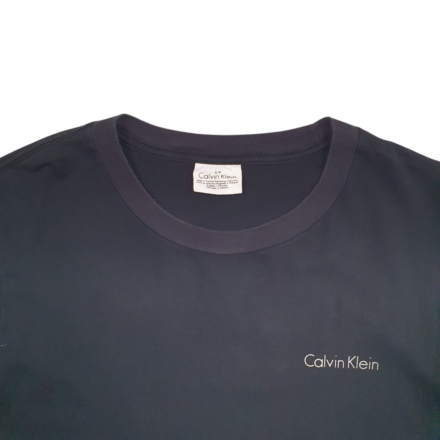 Mens Black Calvin Klein  Short Sleeve T Shirt