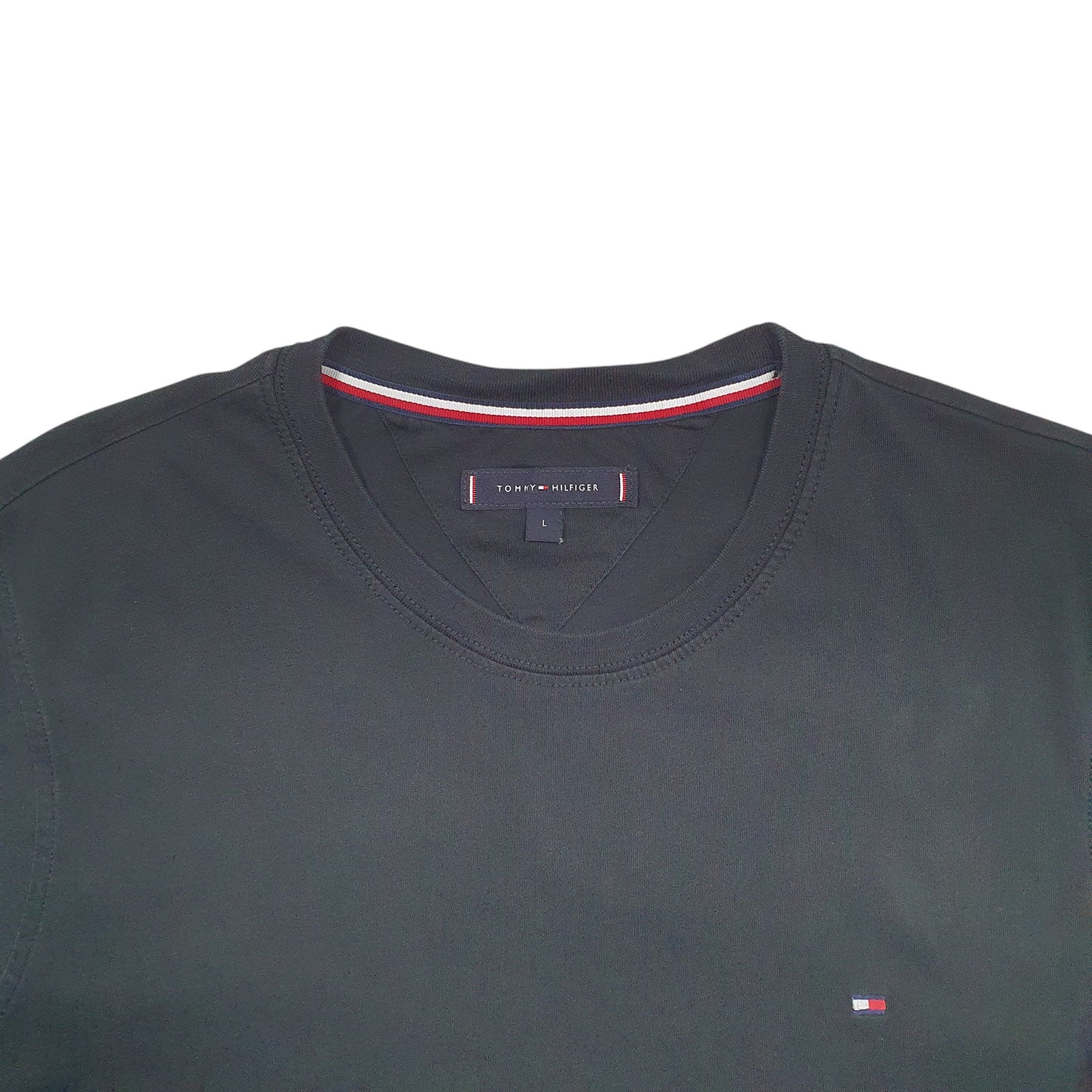 Mens Black Tommy Hilfiger  Short Sleeve T Shirt