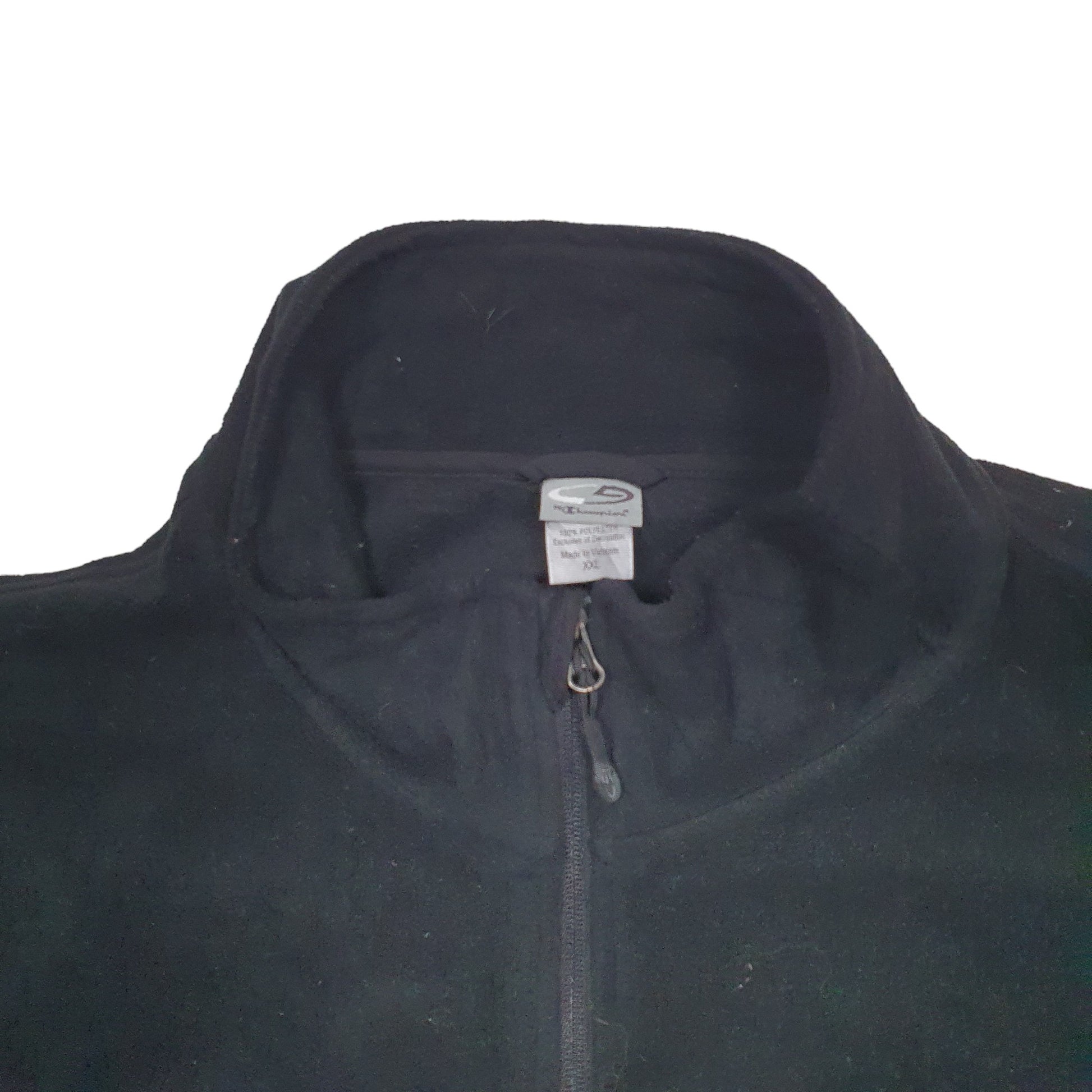 Mens Black Champion  Full Zip Jumper