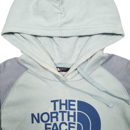 Womens Green The North Face Spellout Hoodie Jumper