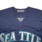 Mens Navy Nike MLB Baseball Jersey Seattle Mariners Short Sleeve T Shirt
