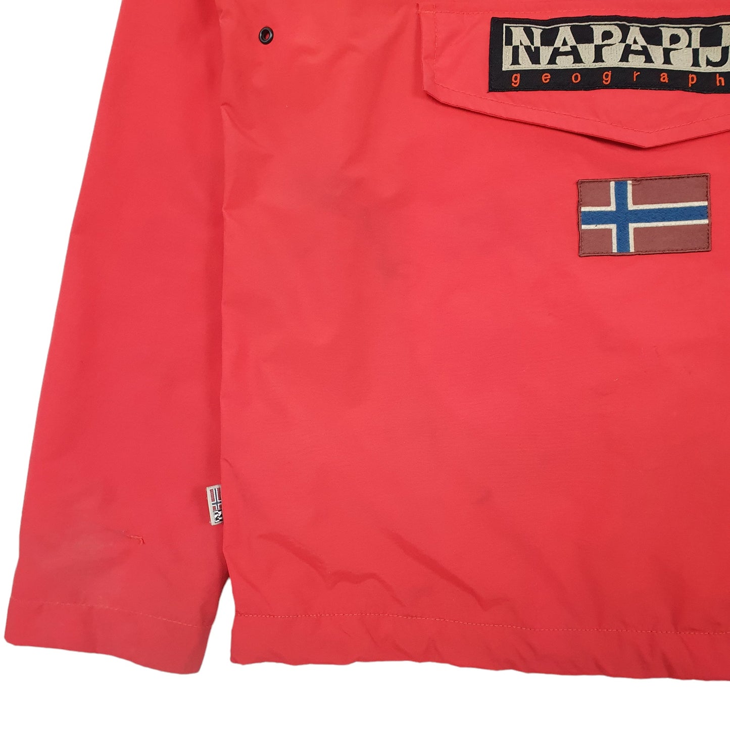 Mens Red Napapijri  Full Zip Coat