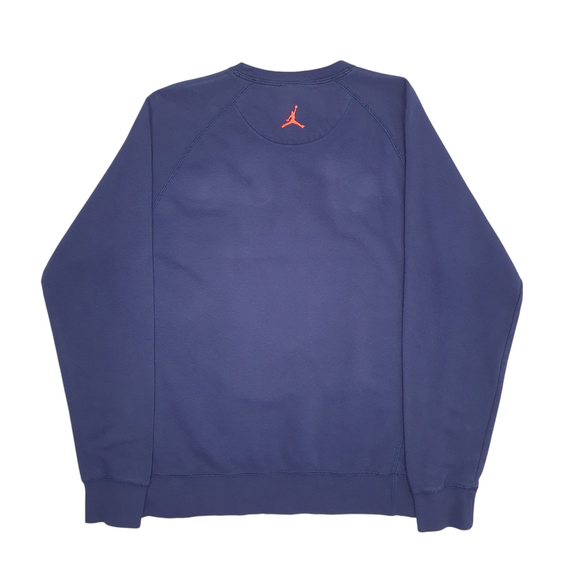 Mens Navy Nike Air Jordan Jumpman Basketball Crewneck Jumper