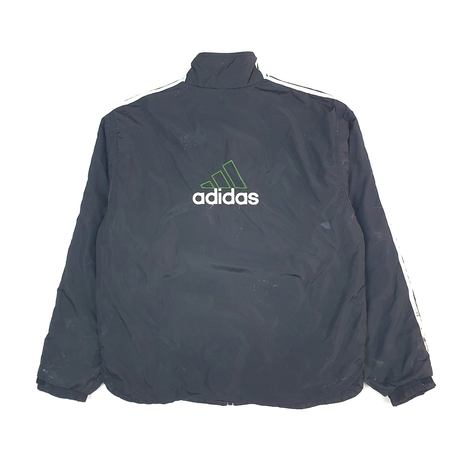 Mens Black Adidas Vintage 1990s Bomber  Coat