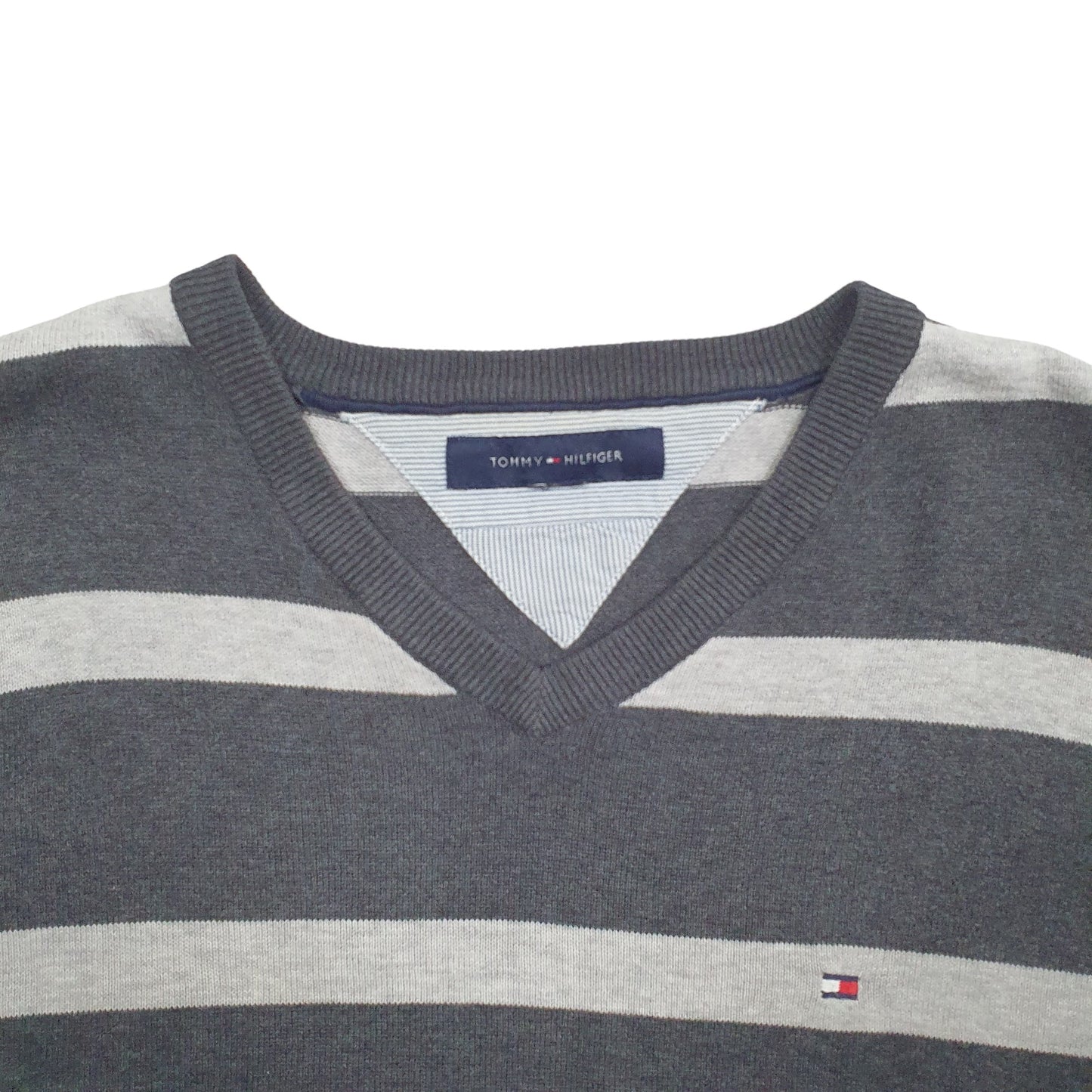 Mens Grey Tommy Hilfiger Knit Crewneck Jumper