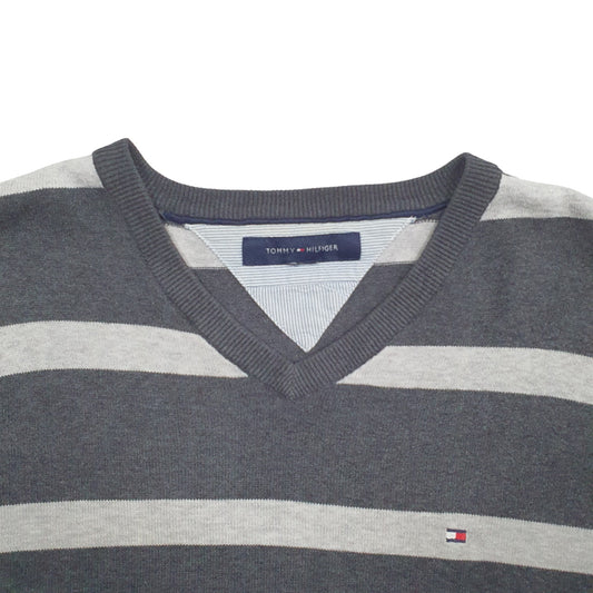 Mens Grey Tommy Hilfiger Knit Crewneck Jumper