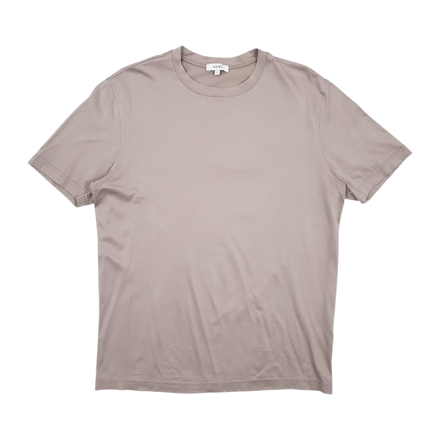 Mens Beige Arne  Short Sleeve T Shirt