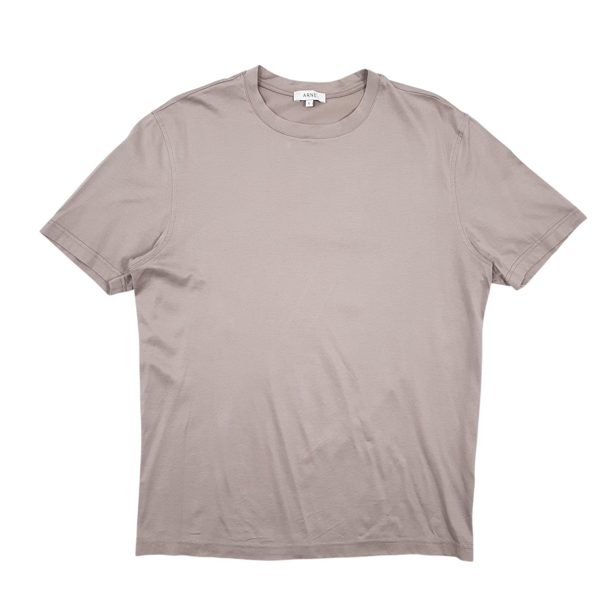 Mens Beige Arne  Short Sleeve T Shirt