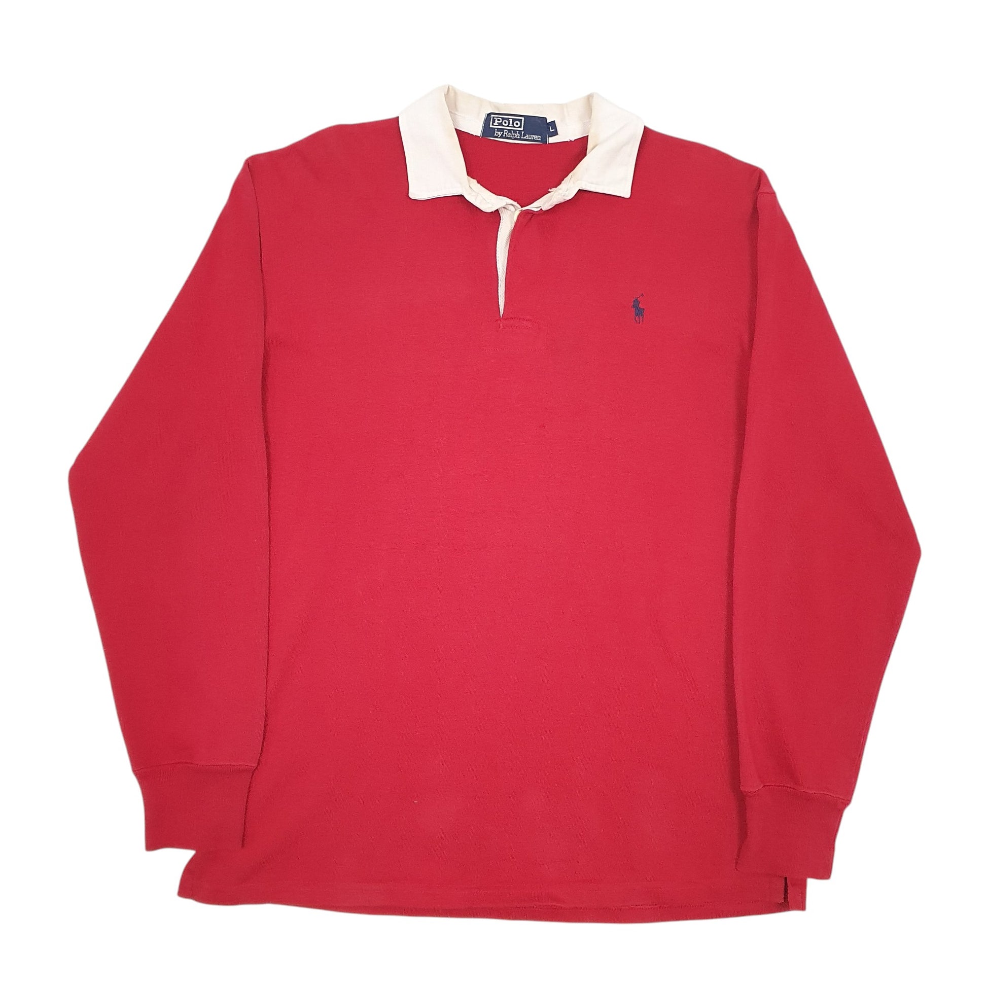 Mens Red Polo Ralph Lauren  Long Sleeve Polo Shirt