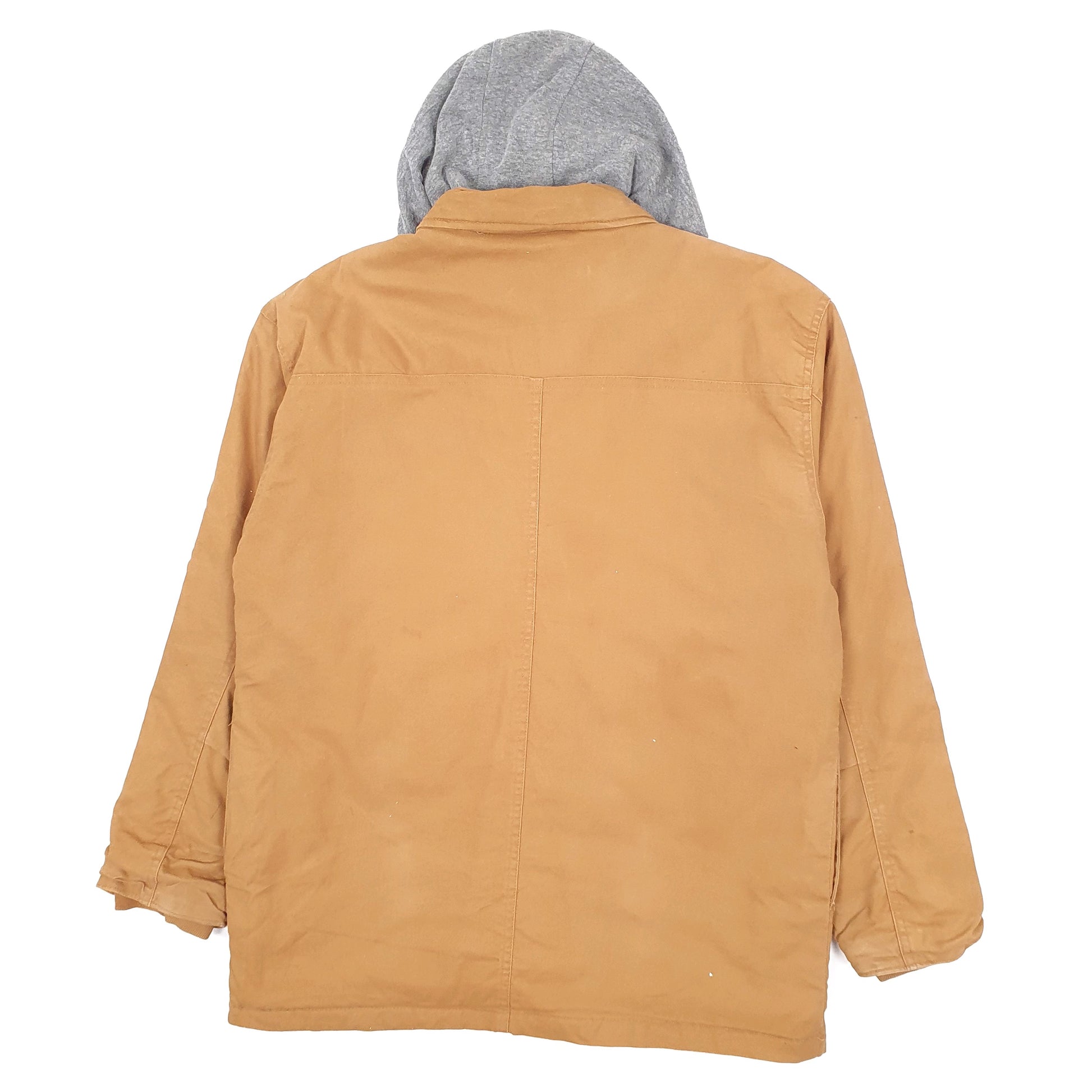 Mens Tan Wrangler Hoodie Chore Detroit  Coat