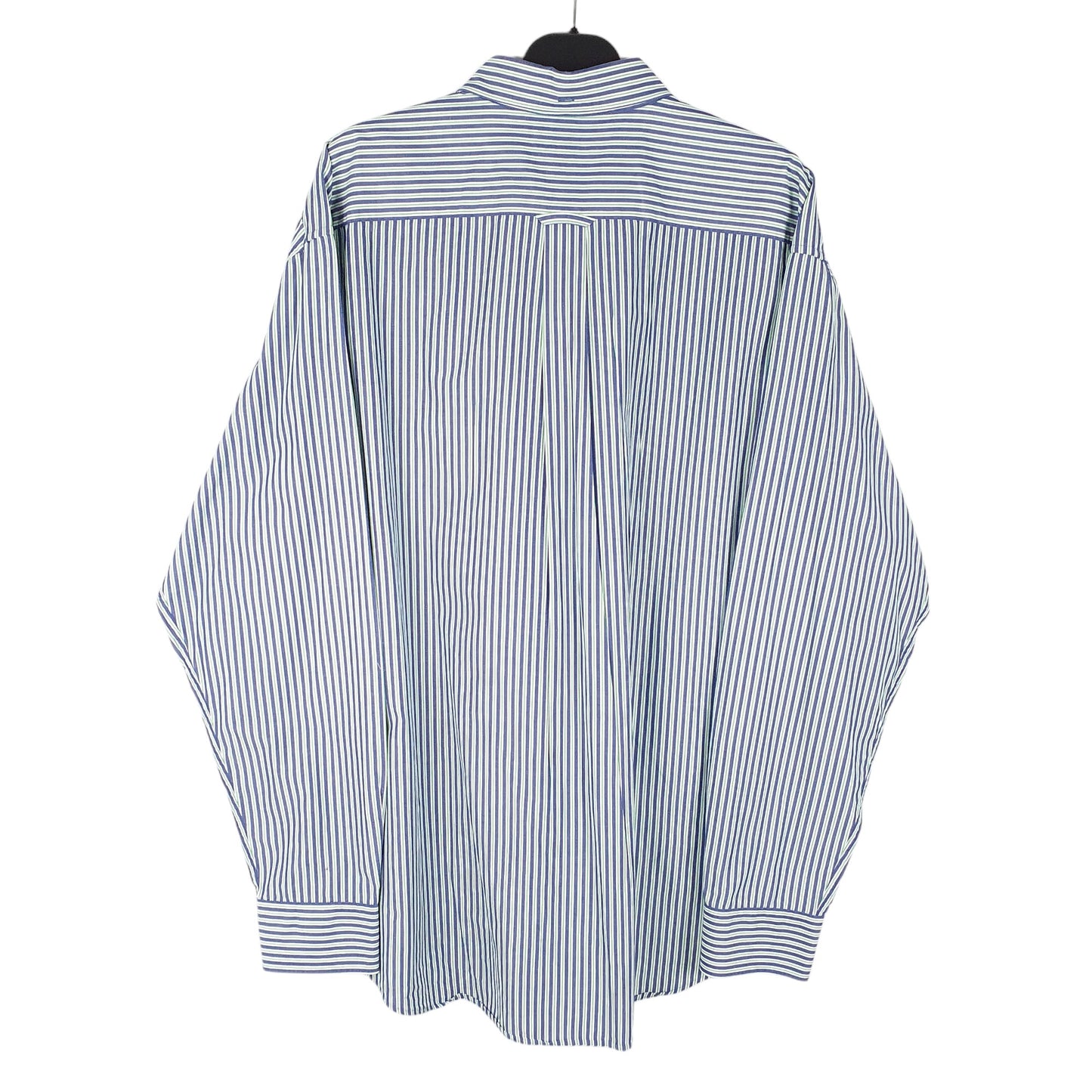 Mens Blue Gant New York Poplin Long Sleeve Shirt