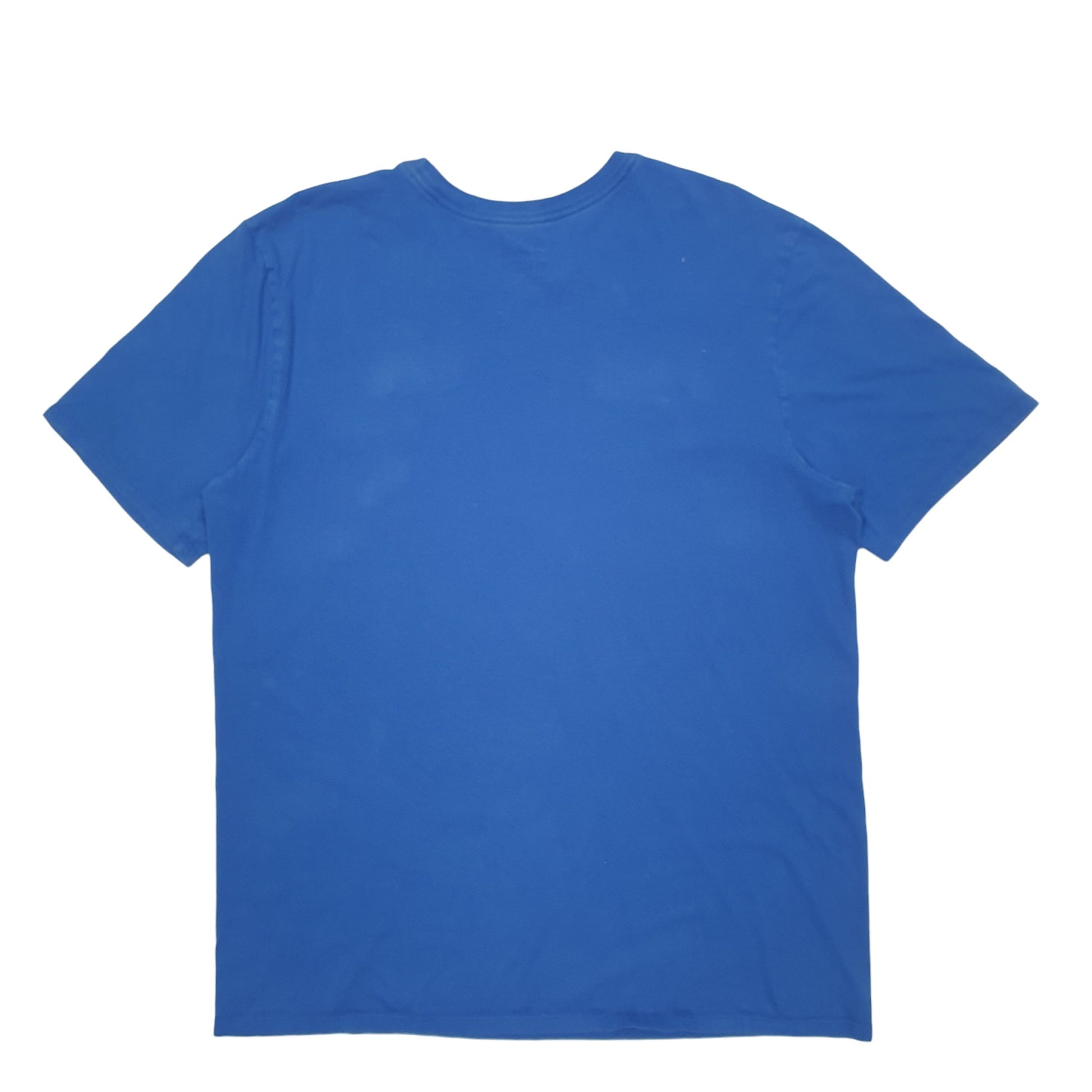 Mens Blue Nike Spellout Short Sleeve T Shirt