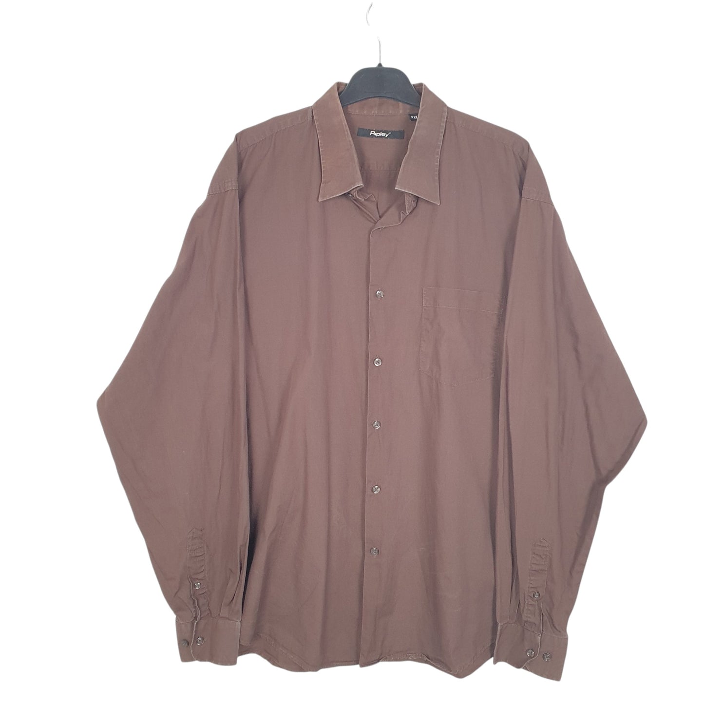 Mens Brown Ripley  Long Sleeve Shirt