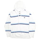 Mens White Chaps Stripes Hoodie Jumper