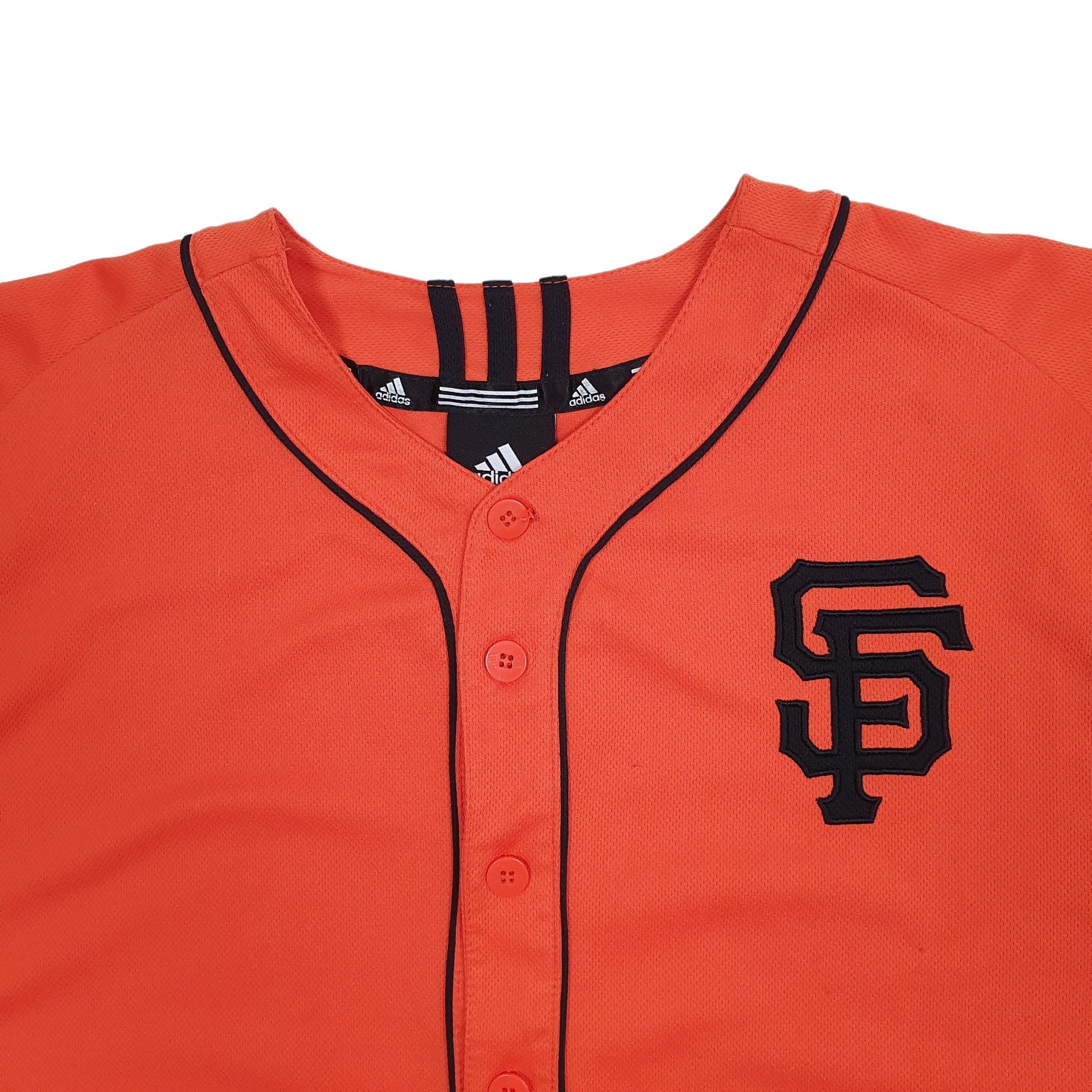 Mens Orange Adidas MLB Baseball Jersey San Francisco Giants Posey Short Sleeve T Shirt