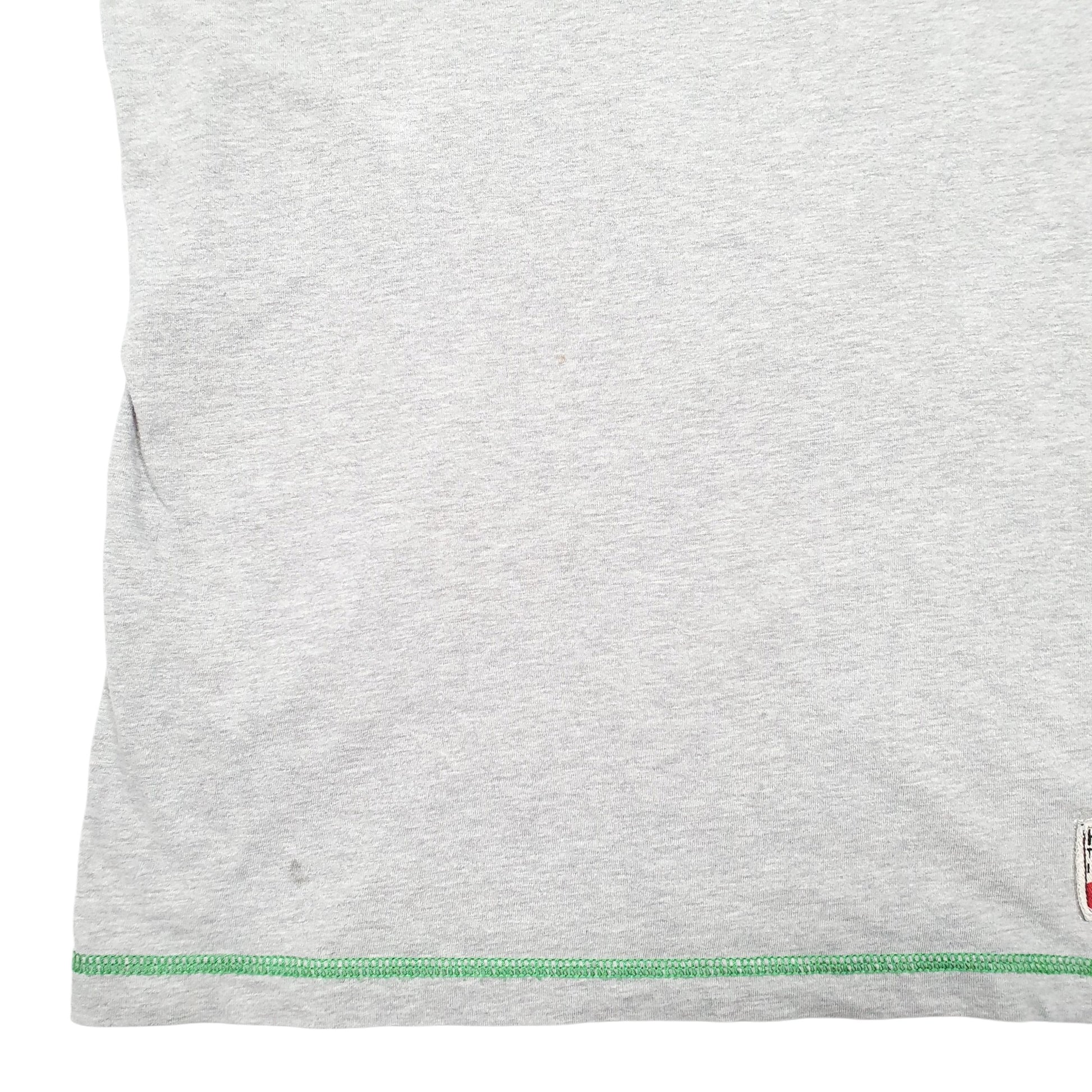 Mens Grey Tommy Hilfiger Spellout Vintage Fit Short Sleeve T Shirt