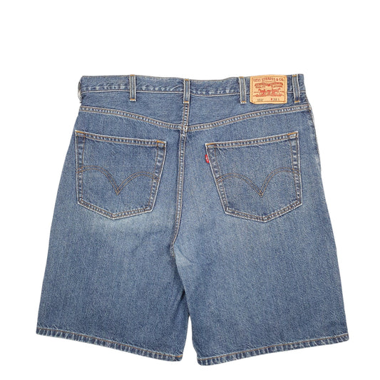 Mens Blue Levis Denim Jeans Jorts Denim Shorts