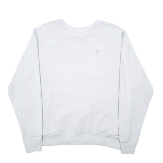 Womens Blue Fila  Crewneck Jumper