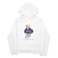 Mens White Polo Ralph Lauren Bear Hoodie Jumper