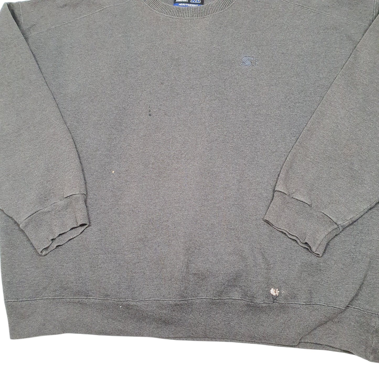 Mens Grey Starter Pro 80 Crewneck Jumper